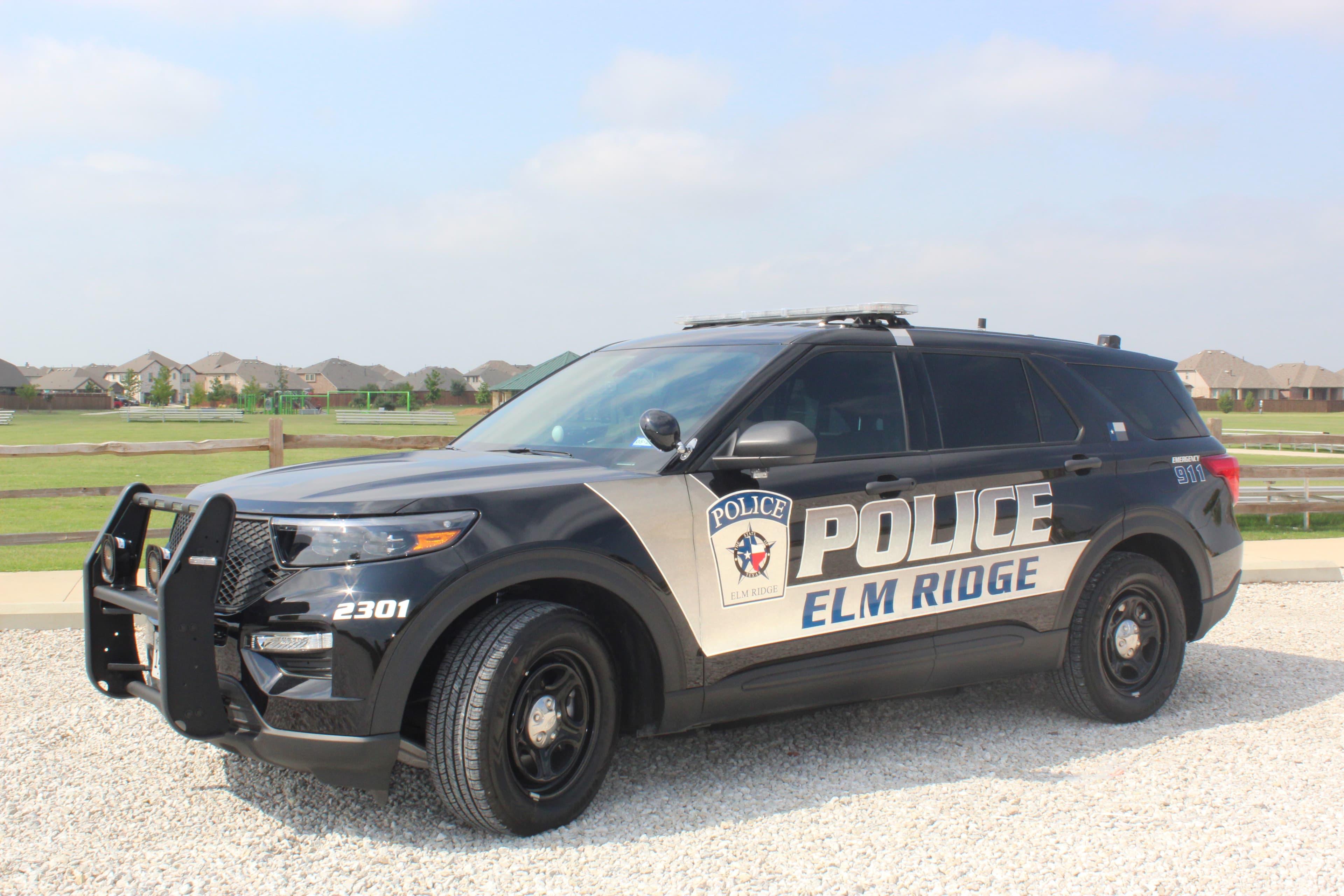 Patrol car in park